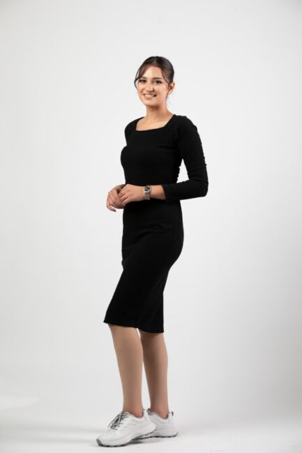 Long Sleeve Midi Dress