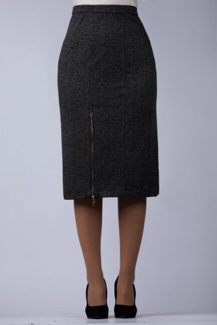 knitted midi skirt