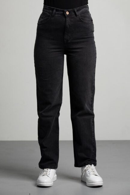High-waist bootcut jeans