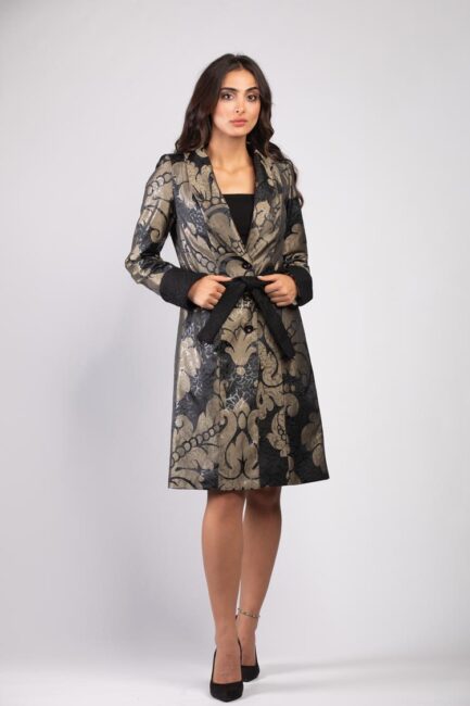 jacquard coat