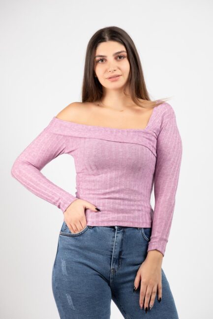 Asymmetrical Ribbed Top