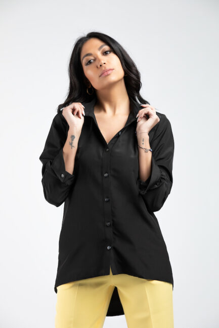 buttoned flowy shirt