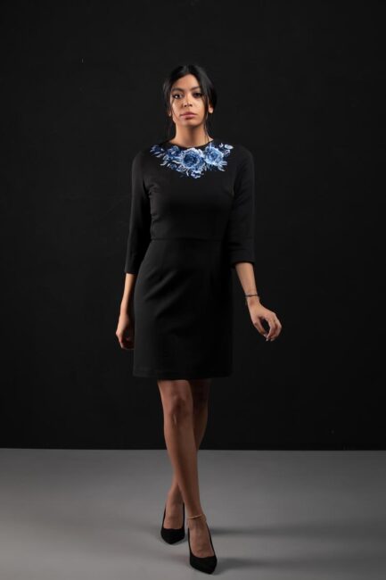 Embroidered Short Dress