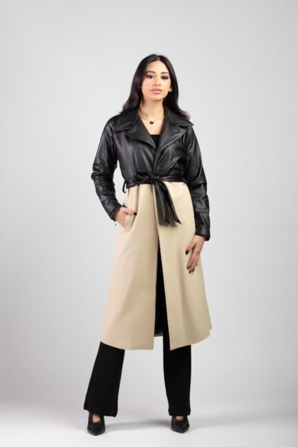 Long Coat With Lather