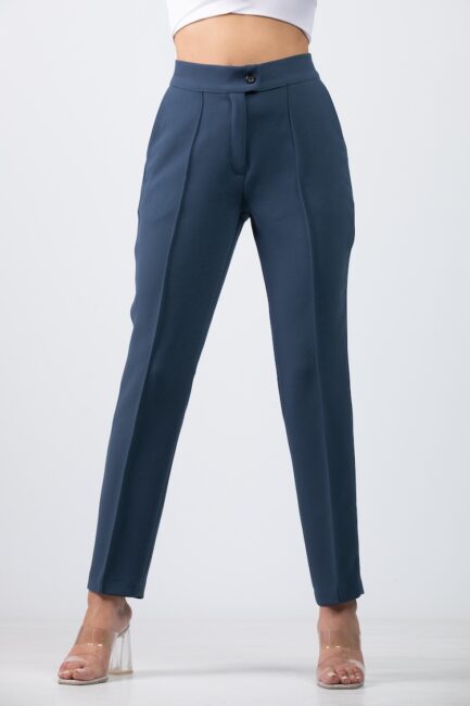 slim straight suit pant