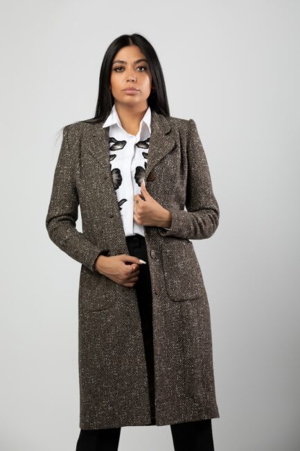 Tweed Midi Coat