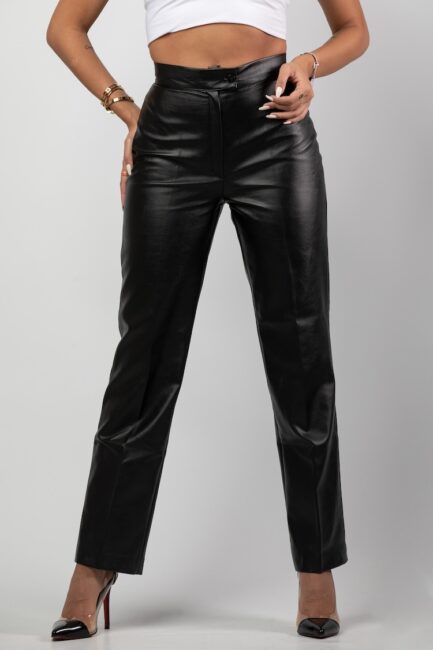 Straight Fit Lather Pant