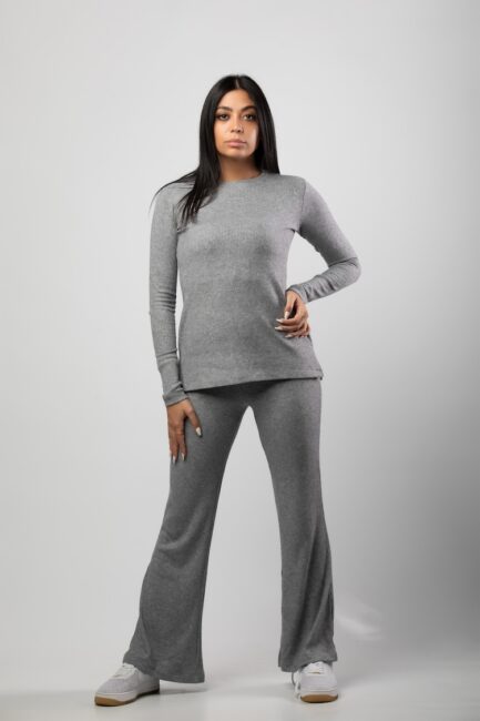 Ribbed Long Sweatshirt