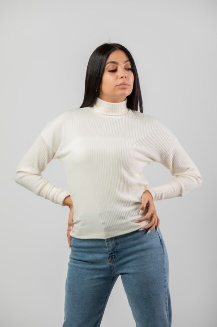 High Neck Sweatshirt