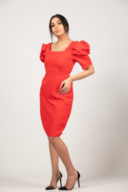 Midi Dress Short Sleeve