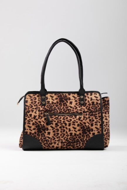 Suede Bag With Leather