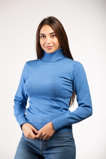 high neck knitted top