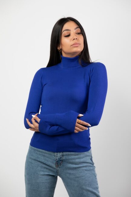 High Neck Knitted Sweater