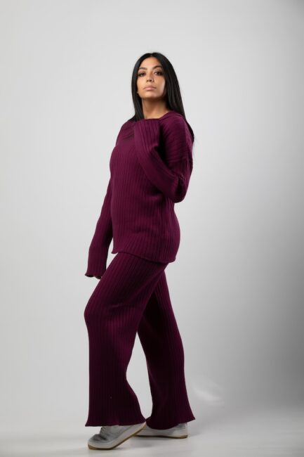 Ribbed Knitted Pant