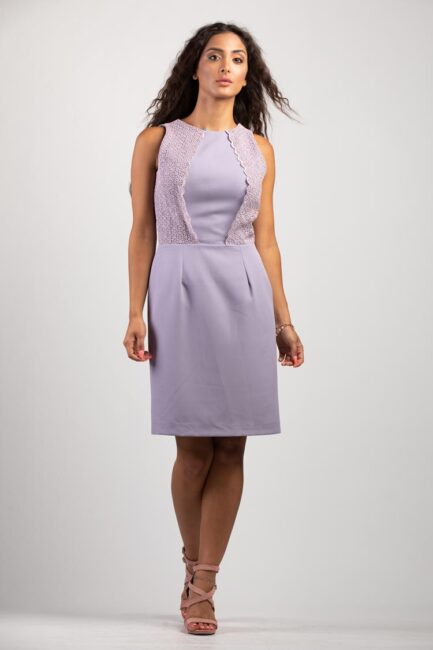 midi dress with lace