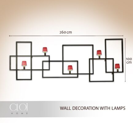 WALL DECORATION WITH LAMPS